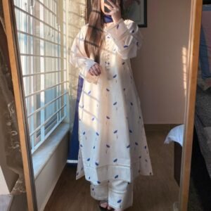 3 Piece - Lawn Cambric Printed Dress